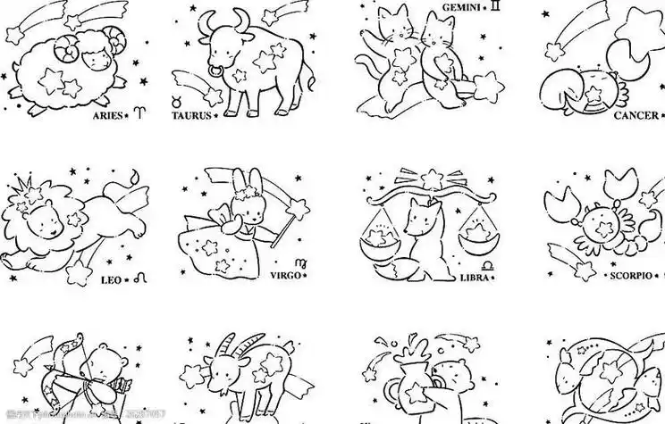 公主手绘简笔画 汉服星座系列星座古风星座系列汉服十二星座简笔画之