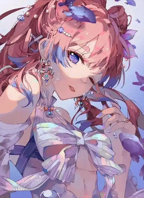 插画师yeurei擅长绘制动漫游戏角色,色调和光影运用十分巧妙.