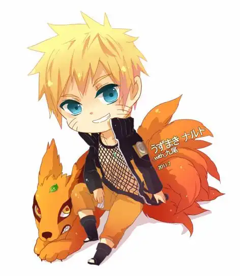 火影忍者鸣人九尾可爱萌图