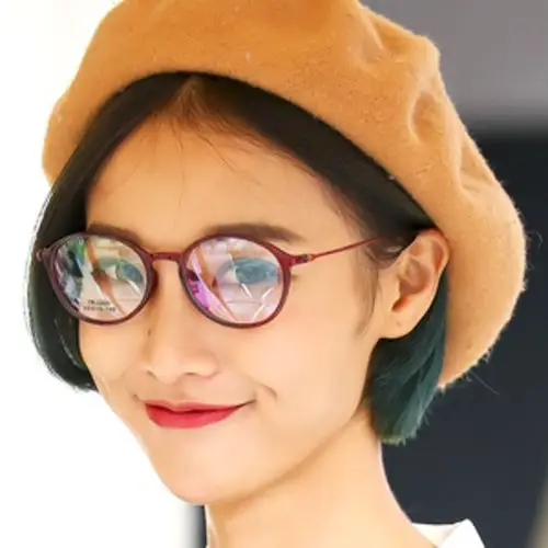 圆形平光镜女眼镜圆脸文艺眼睛框镜架女近视tr90眼镜框女.