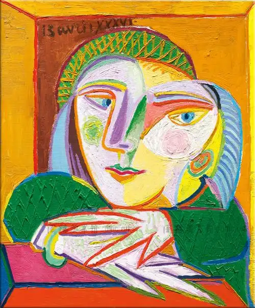 窗边的德雷莎pablopicasso毕加索装饰画客厅书房酒吧咖啡馆淘宝网