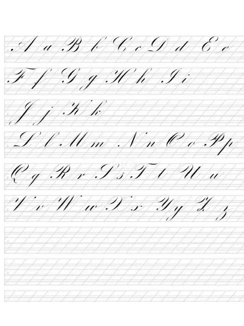 英语圆体字 字帖