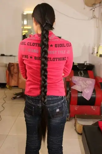 剪下姑娘的一米精品厚发-北京(face)-082# 剪发_中国长发