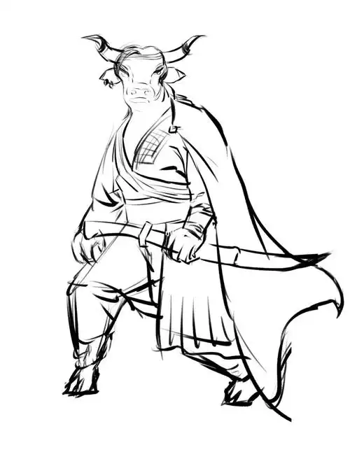 十二生肖拟人牛