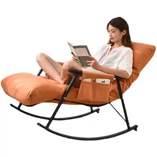 摇摇椅懒人沙发椅科技布摇椅贵妃躺椅大人读书网红懒人沙发休闲椅子