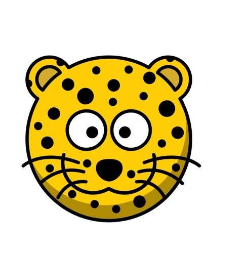 卡通可爱动物头像老虎