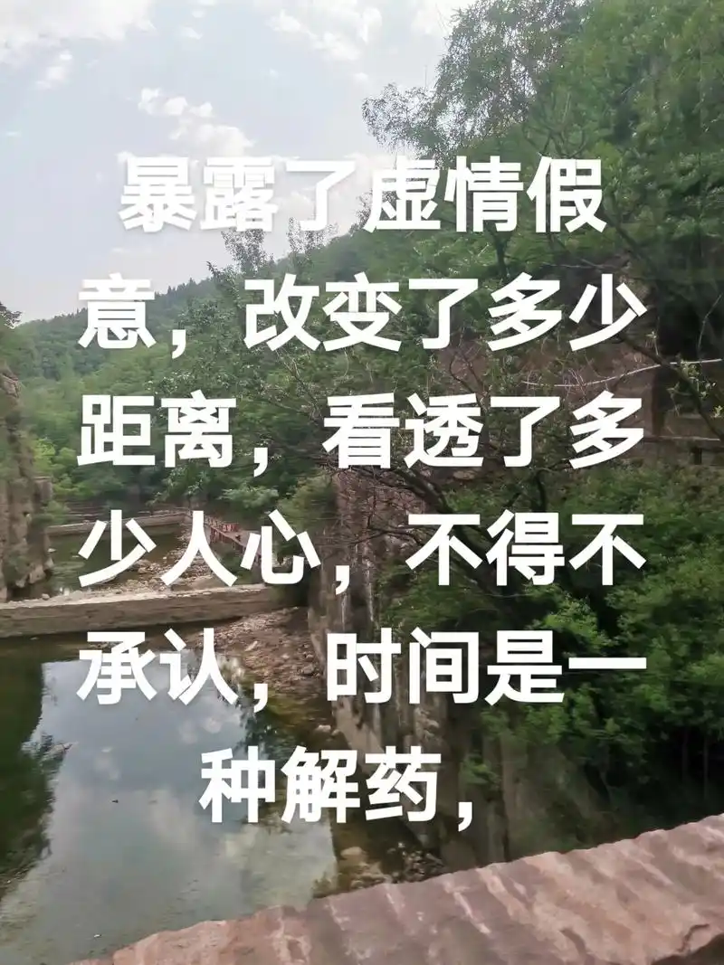 时间暴露了虚情假意,改变了多少距离,看透了多少人心,不得不承 - 抖音