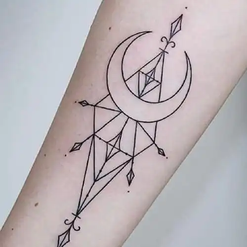 简洁而又创意的线条纹身图案(6/9)