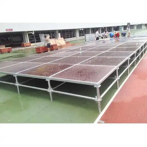 朝维厂家直销幼儿园表演小舞台婚庆简易t台户外移动表演舞台搭建