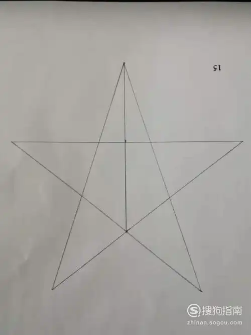 手绘标准的五角星