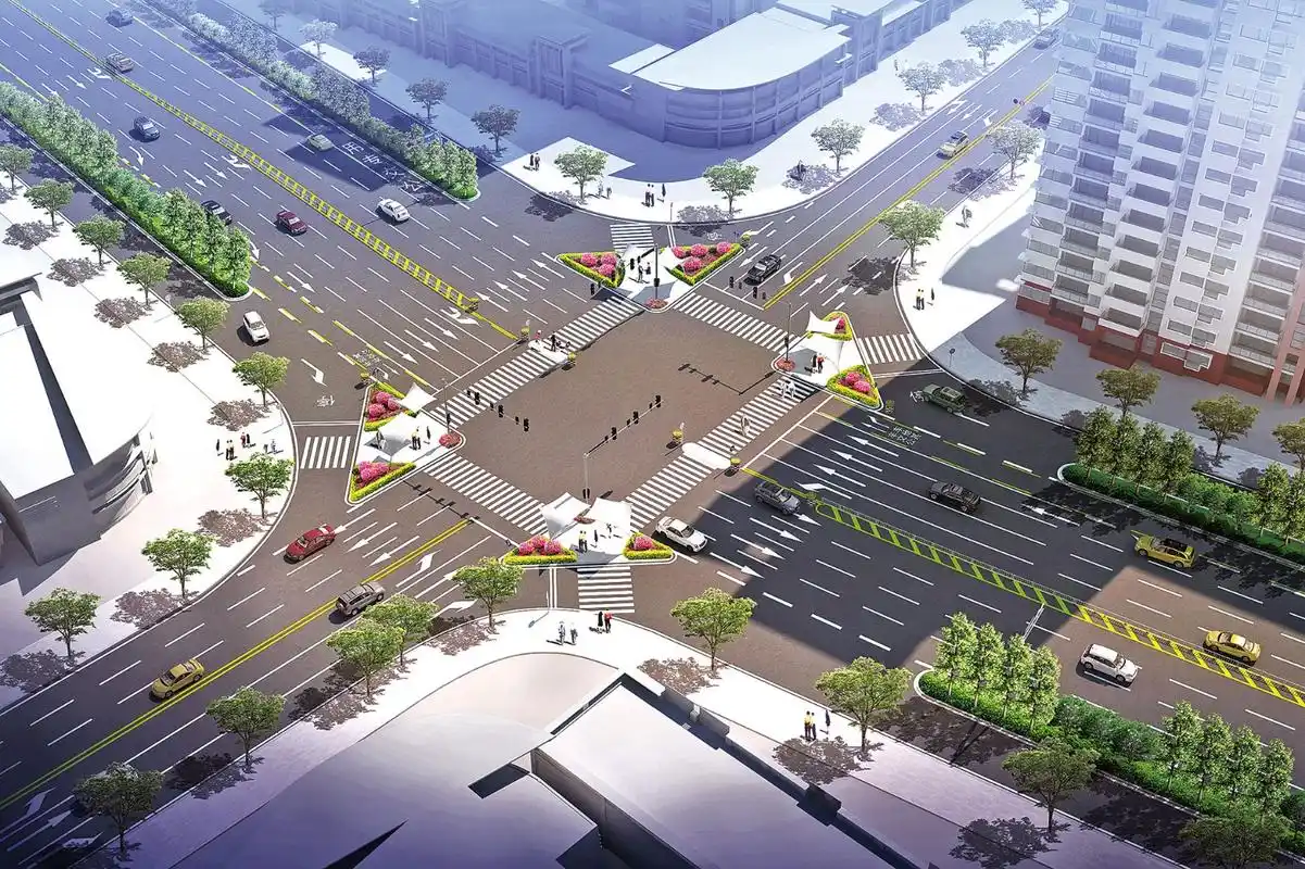 重磅!达州升级西外交通,主要路口将建物理渠化安全岛!