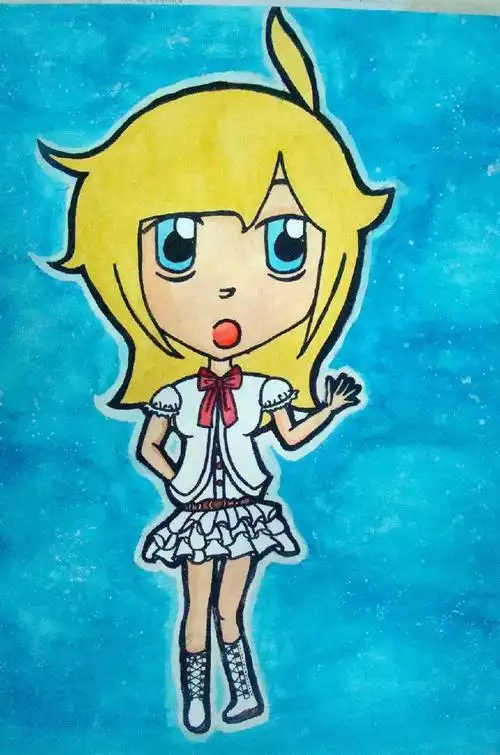 作者吴鑫怡 水粉画 11岁 推荐人 吴丽英