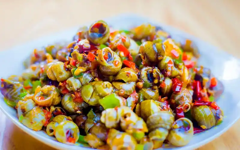 活动  麻辣田螺这样做才更好吃,不到10分钟做一盘,天天吃都腻