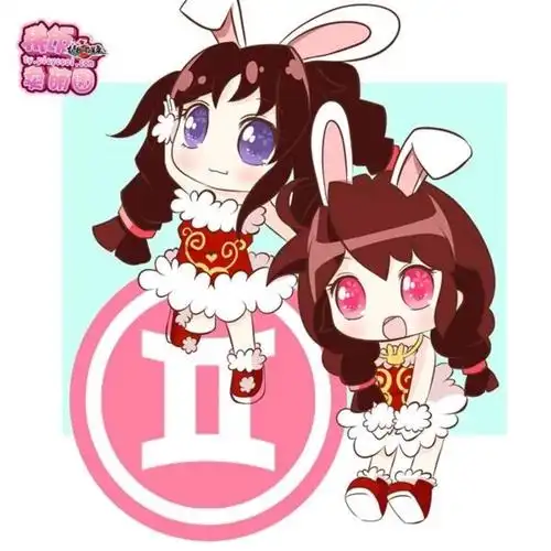 十二星座q版动漫少女系列