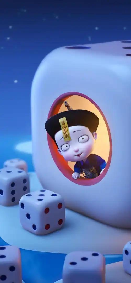 僵小鱼可爱形象插画高清手机壁纸