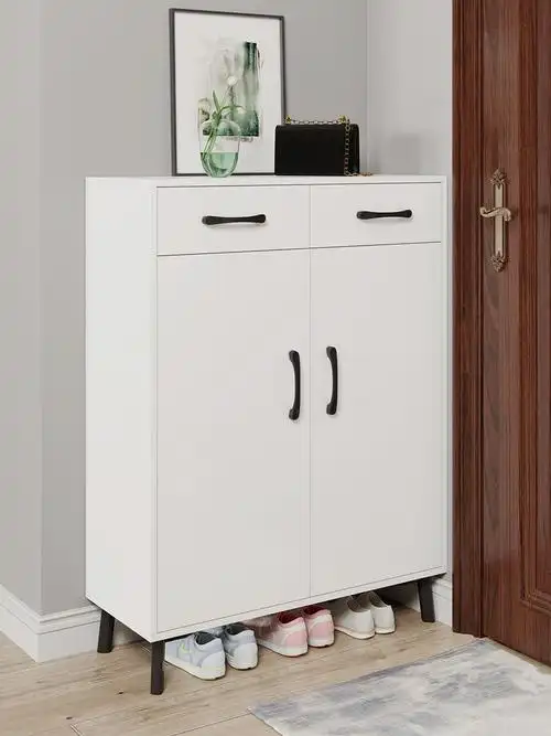入户柜子靠墙轻奢自建房鞋柜门口收纳公寓田园玄关型公馆橱窗酒店
