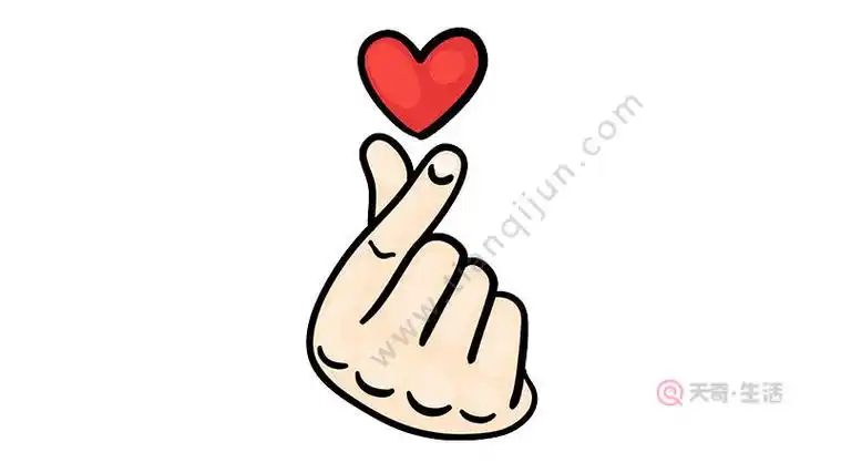 比心简笔画 小人,比心简笔画 手势- 三君经验百科网