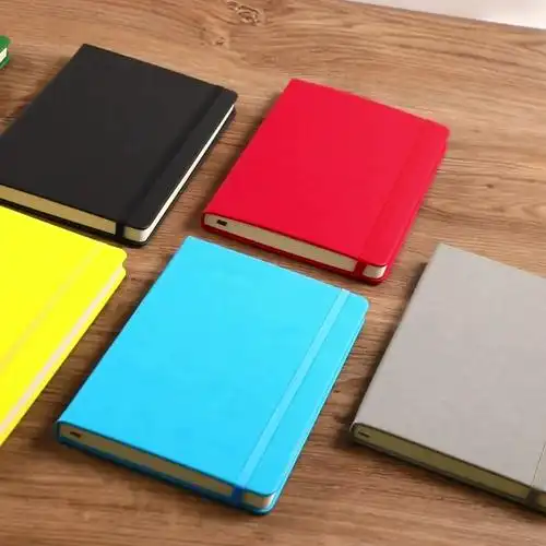 跨境商务办公a5笔记本子可印logo简约文创绑带记事本日记本批发-阿里