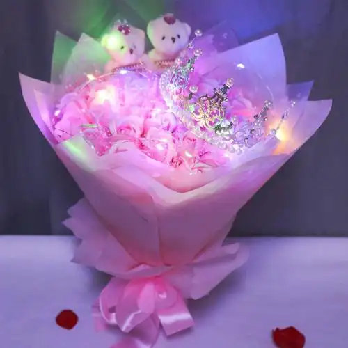 香皂花520七夕情人节礼物送女朋友老婆创意浪漫玫瑰花束生日告白