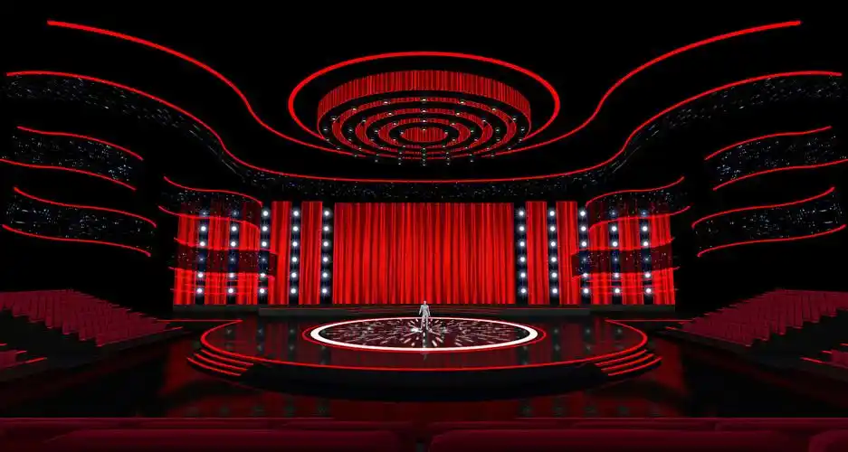 乌兹别克斯坦演播厅舞台设计