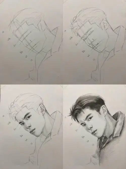 画画  #零基础学画画  #素描  #人像  #绘画步骤  #画画的日常