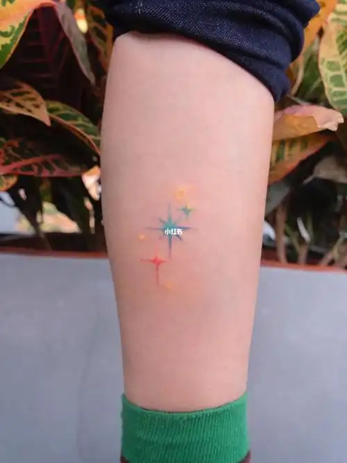 78 闪亮小星星78小清新点刺纹身