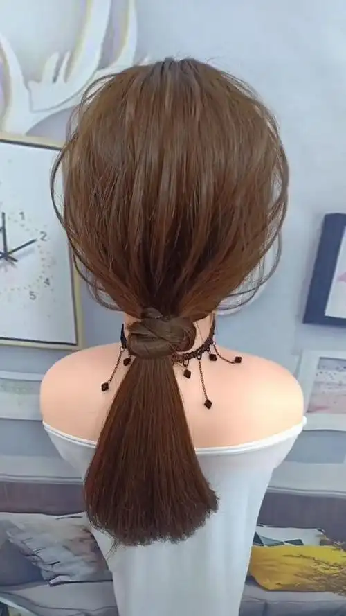 简单又好看的低马尾,喜欢扎马尾的小姐姐一定要学起来!