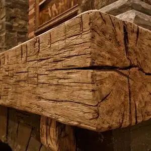 屹坊老木板旧木板复古风化实木地板实木装饰板民宿老松木地板定制