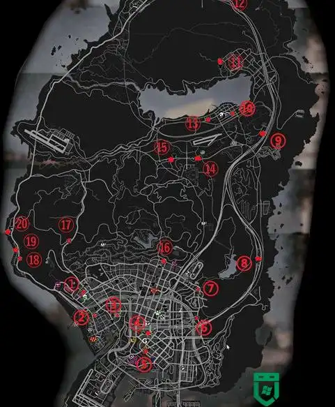 gta5便利店位置在哪儿_gta5便利店位置示意图介绍