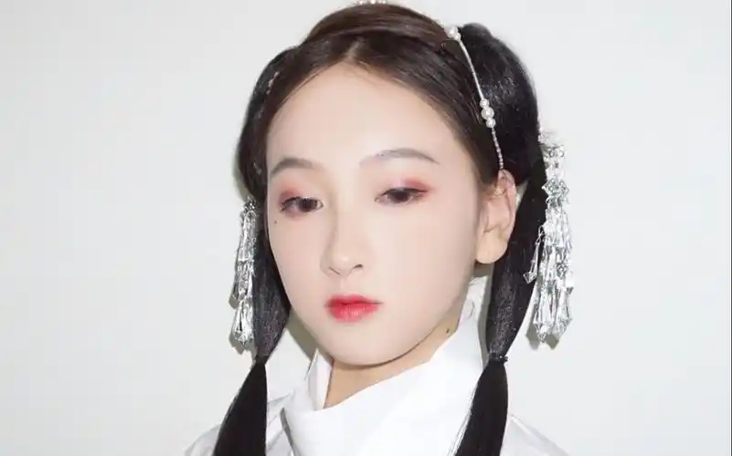 晋襦系列汉服简易短发无发包魏晋风有发片发型