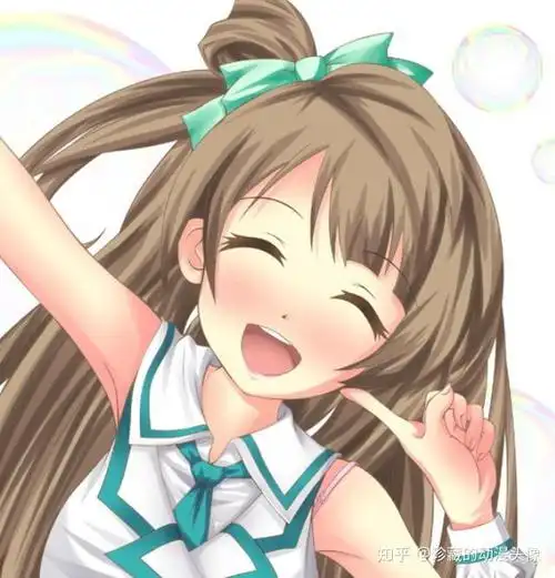 二次元动漫大头贴笑容甜美天真无邪的小姑娘