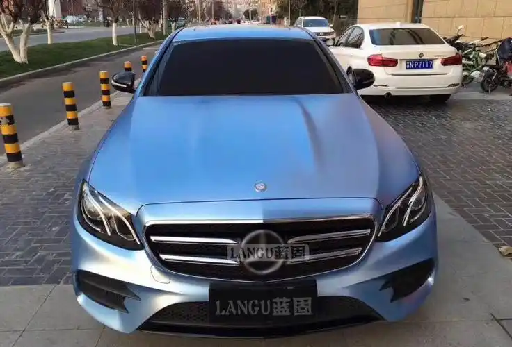 梦奇 适用于汽车改色膜蓝色贴膜贴纸冰膜亚亮光深浅蓝碳纤维全车身顶