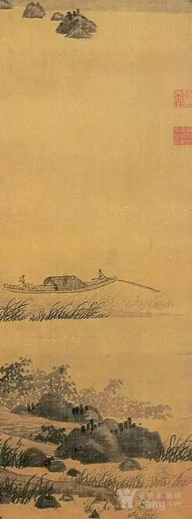 元 吴镇 渔父图