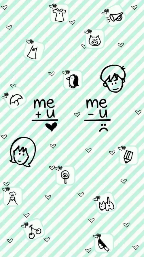 壁纸锁屏 卡通可爱拼接简约