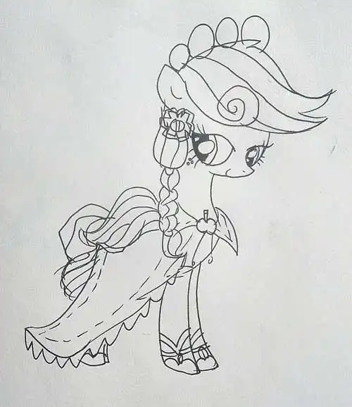 小马宝莉之风雪之心简笔画 简笔画图片大全-普车都