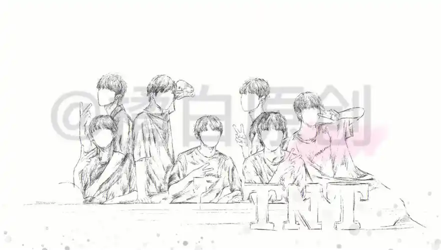 绝了,时代少年团的线稿也太棒了吧!太好看了!想要的dd我