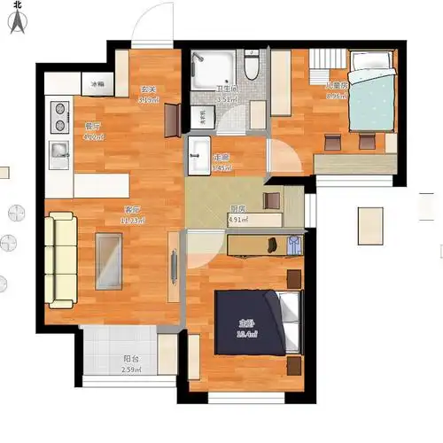 复制的方案_鼎顺嘉园b户型