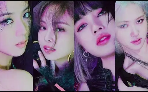 将blackpink新专主打lovesickgirl预告拼在一起是什