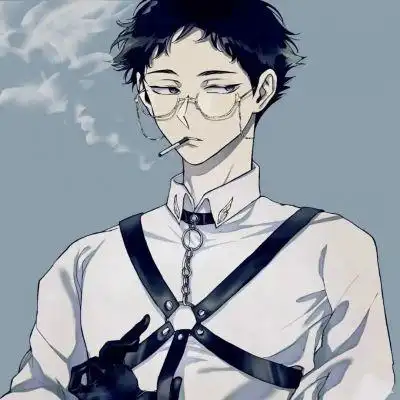 戴眼镜动漫男头斯文败类