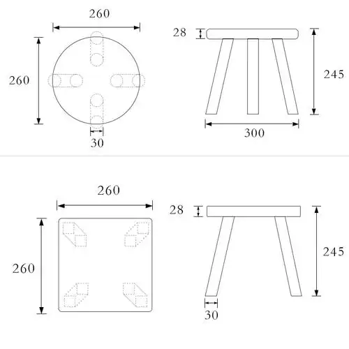 实木小板凳胡桃木小圆家用成人换鞋坐凳洗衣矮凳矮凳