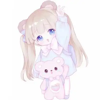 可爱卡通头像女生呆萌q版简单60张_女生动漫头像_头像屋