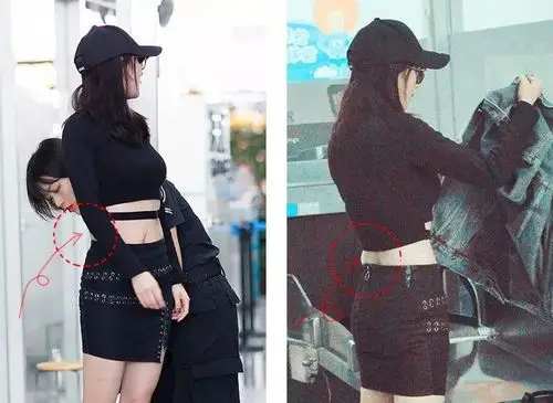 杨幂自己终结了50cm的"蚂蚁腰"的传说!