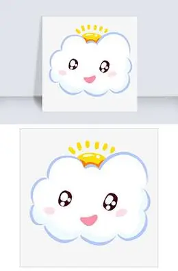 画白云png图片素材免费下载_png格式_熊猫办公卡通简笔画白云手绘可爱