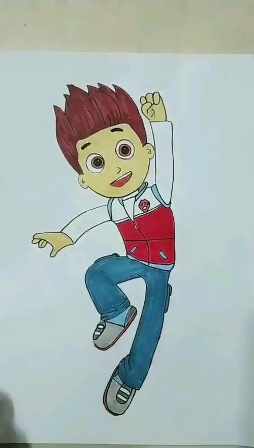 今天分享汪汪队莱德简笔画