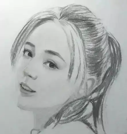 素描教程丨最具人气的女演员迪丽热巴