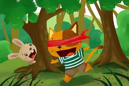 小清新小猫插画_小清新小猫卡通_小清新小猫插图_手绘_板绘_摄图网