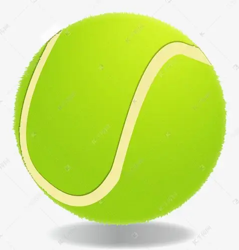绿色圆形纹理的网球