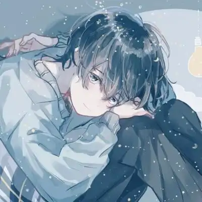 高清微丧的治愈系高清男生头像动漫图片