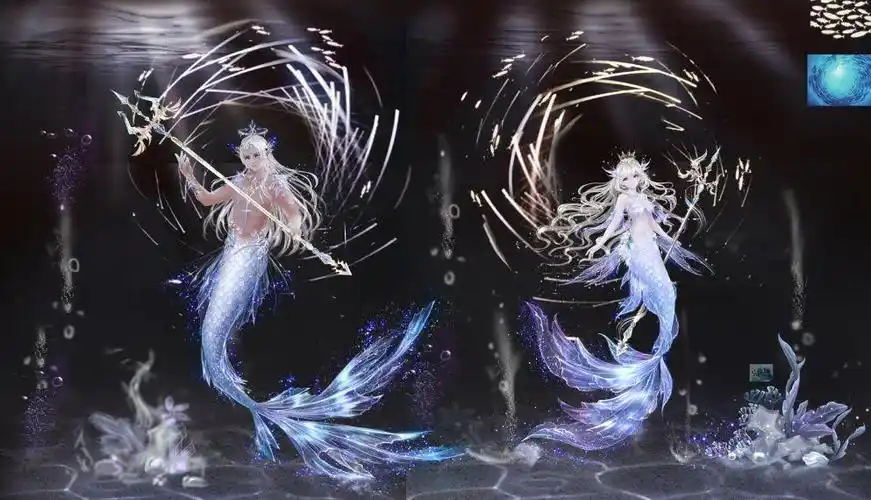 设计星学院充满着浪漫童话色彩的稀世人鱼套原