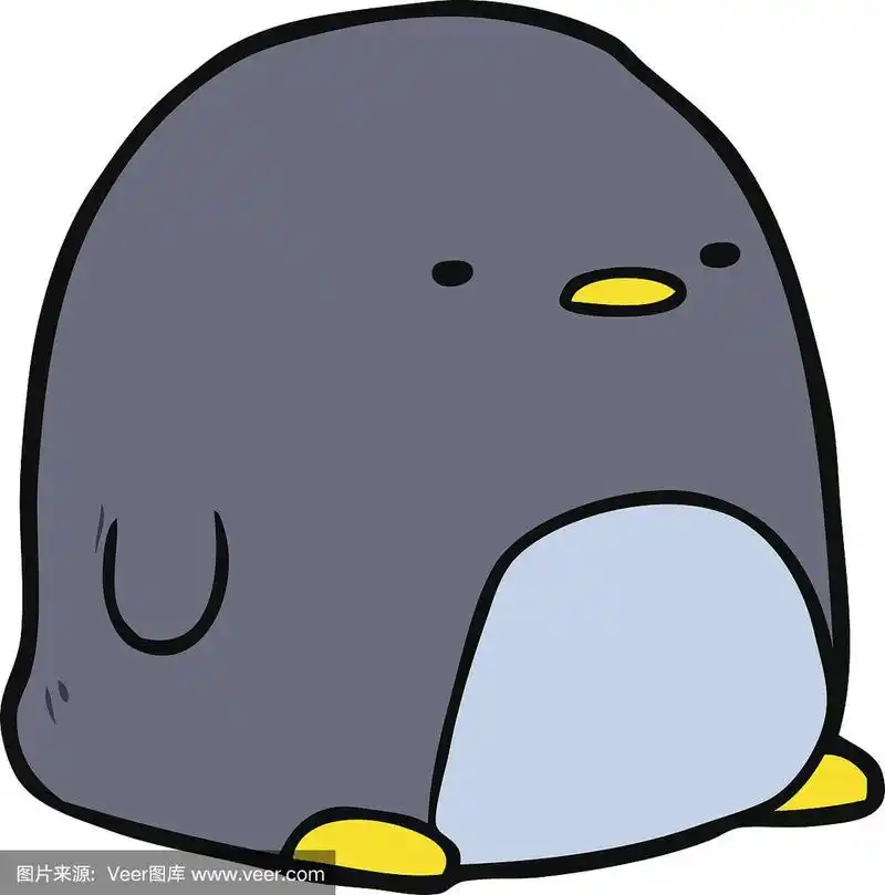 可爱的卡通企鹅